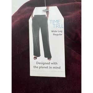 NWT Womens Pants sZ 3XL XXX L Velvet Wide Leg Elastic Waist Side seam Pockets